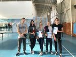 Команда студентов Новозыбковского филиала приняла участие в первенстве города по настольному теннису