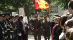 Торжественная церемония открытия памятника погибшему летчику